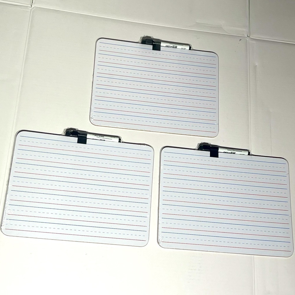 Pen + Gear MDF Dry Erase Double Sided 9” x 12” Whiteboards (3 Pack) NWT